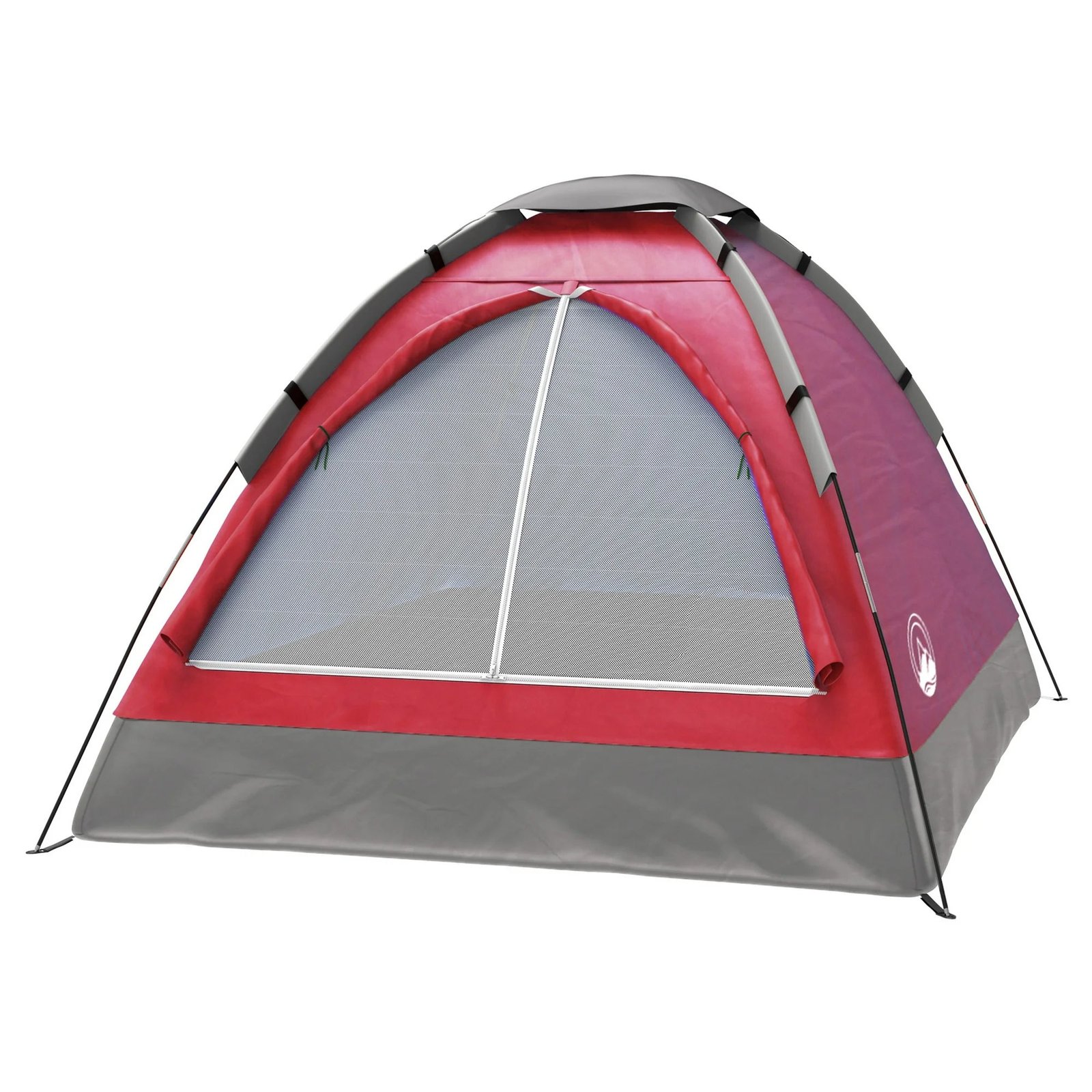 Rruvo 2-Person Dome Tent with Camping Accessories - Including Rain Fly and Carry Bag in Red